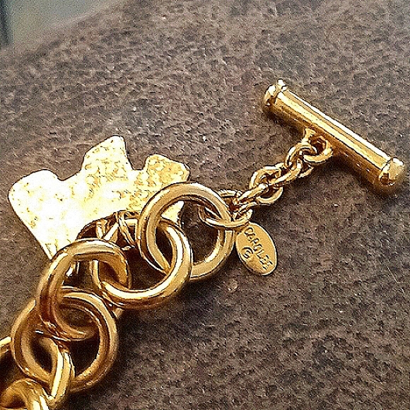 ❣️Vintage Carolee chunky Scottie bracelet heavy - Picture 2 of 4